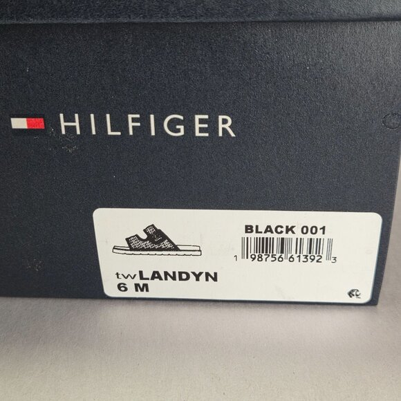 NWT Tommy Hilfiger Women's Landyn Crochet Double Band Flat Sandals - Picture 6 of 7